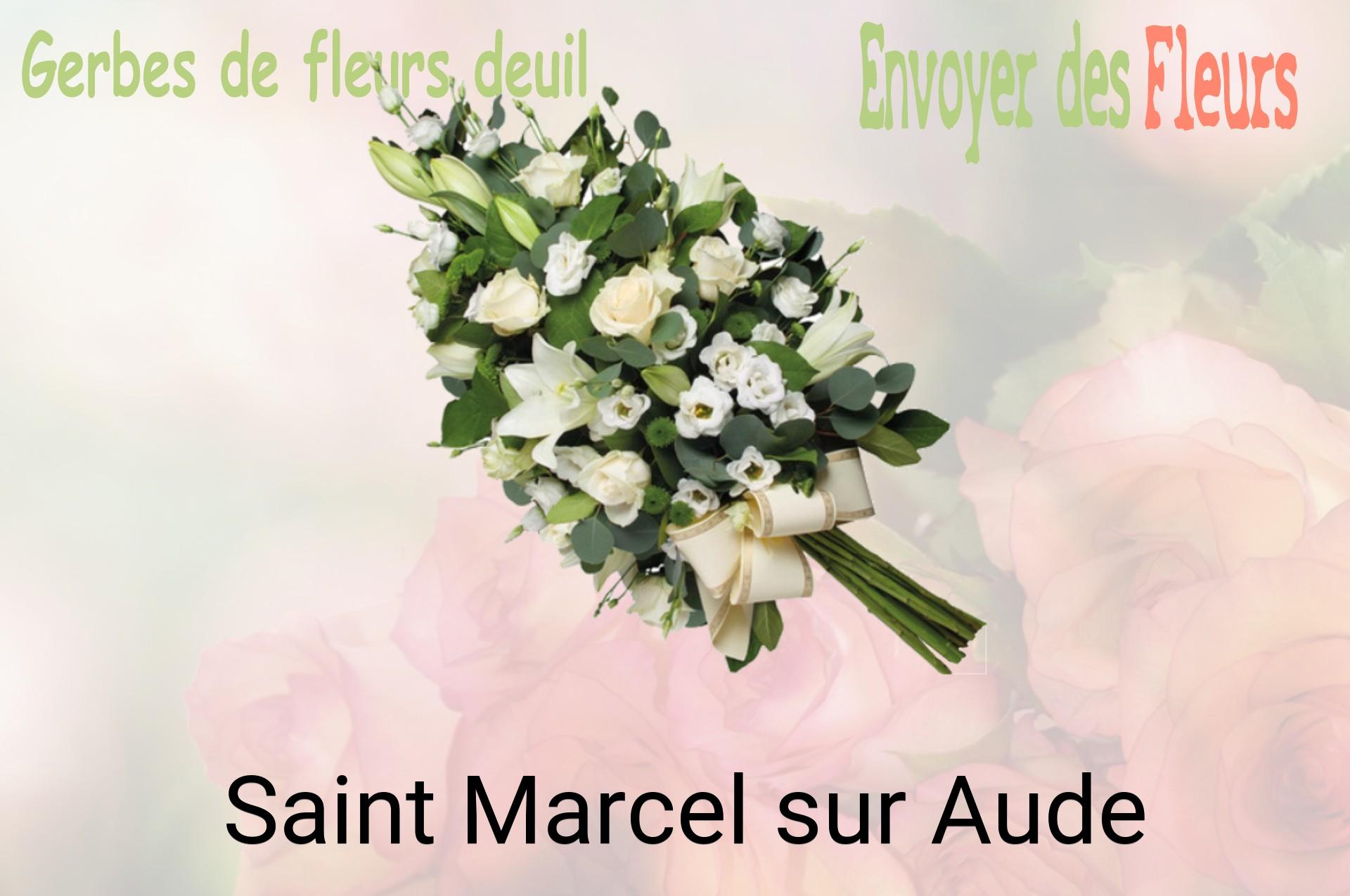 Gerbe de fleurs de deuil livrée à Saint-Marcel-sur-Aude